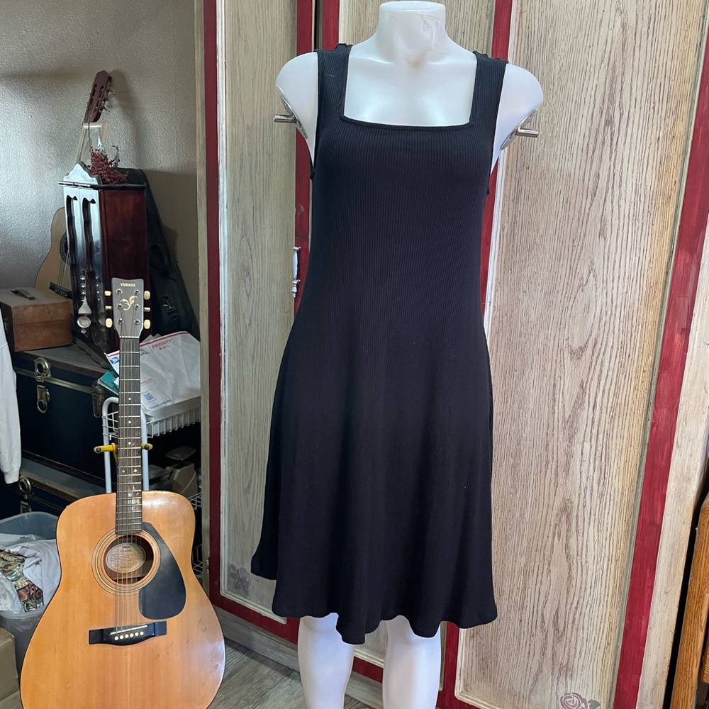 H&M Black Mini Dress maternity lg